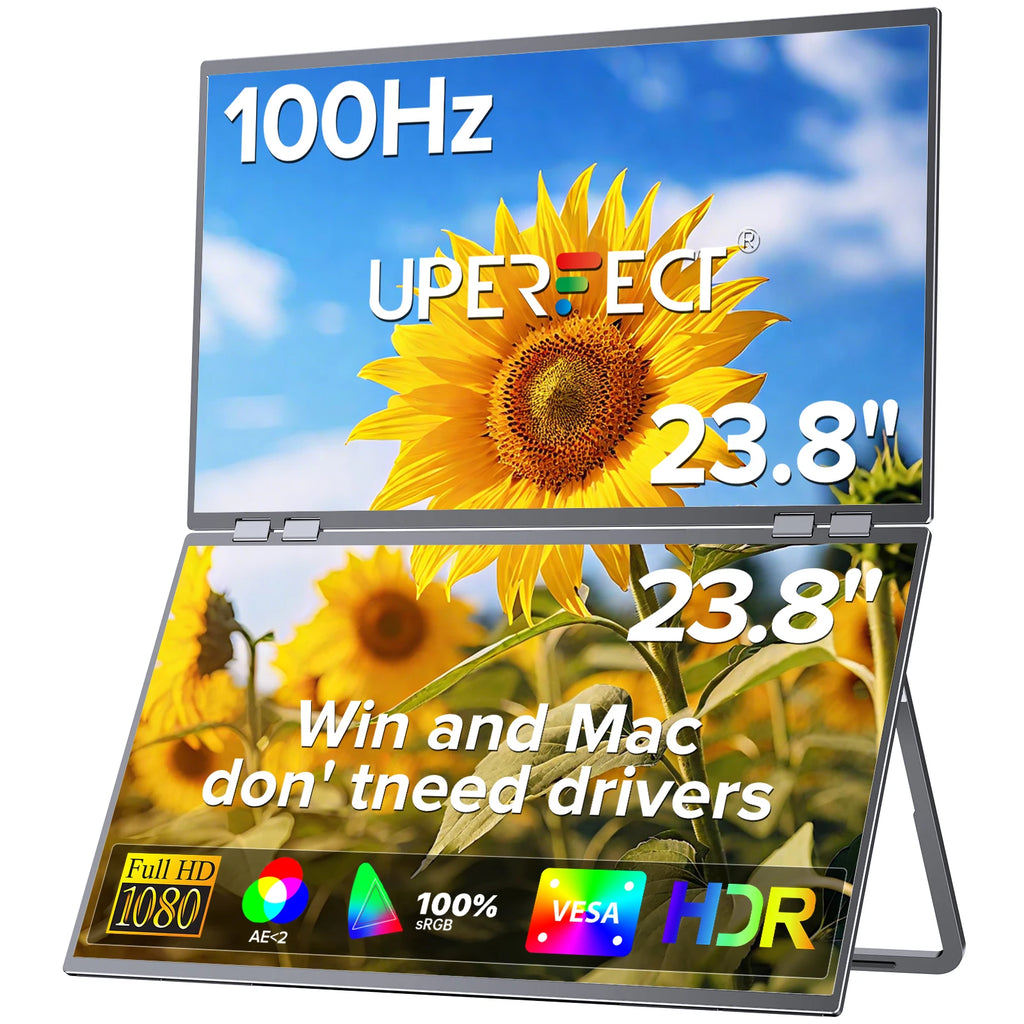 UPERFECT Delta 23.8 Inch Dual Portable Monitor
