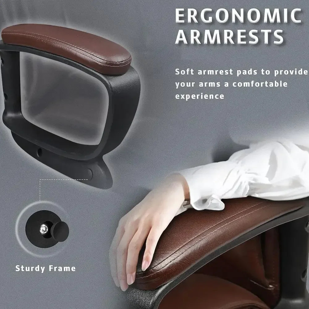 Ergonomic PU Leather Office Chair