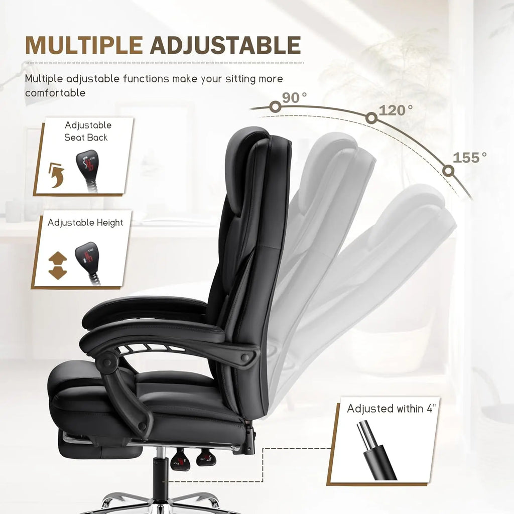 Executive Office Chair with Footrest