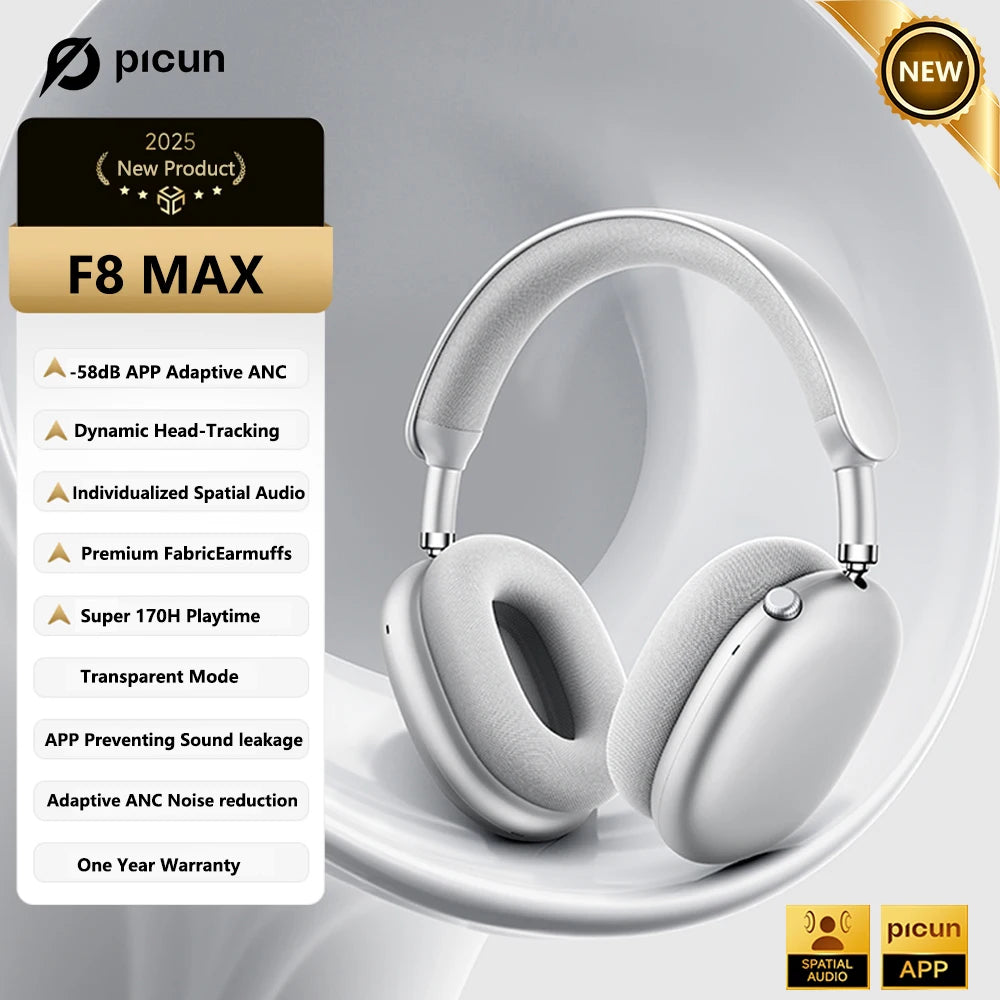 Picun F8 Pro ANC Wireless Headphones