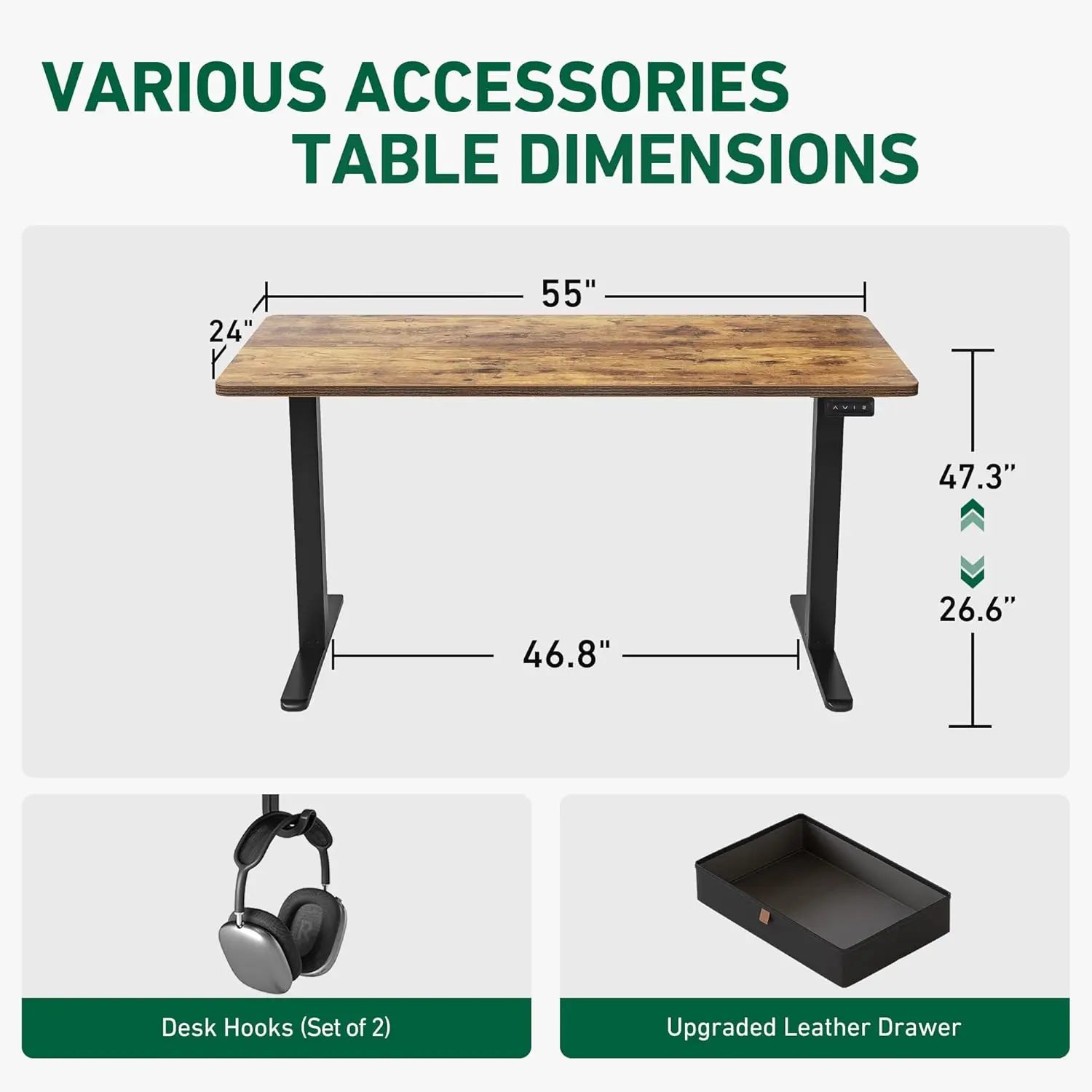 Standing Desk with Drawer