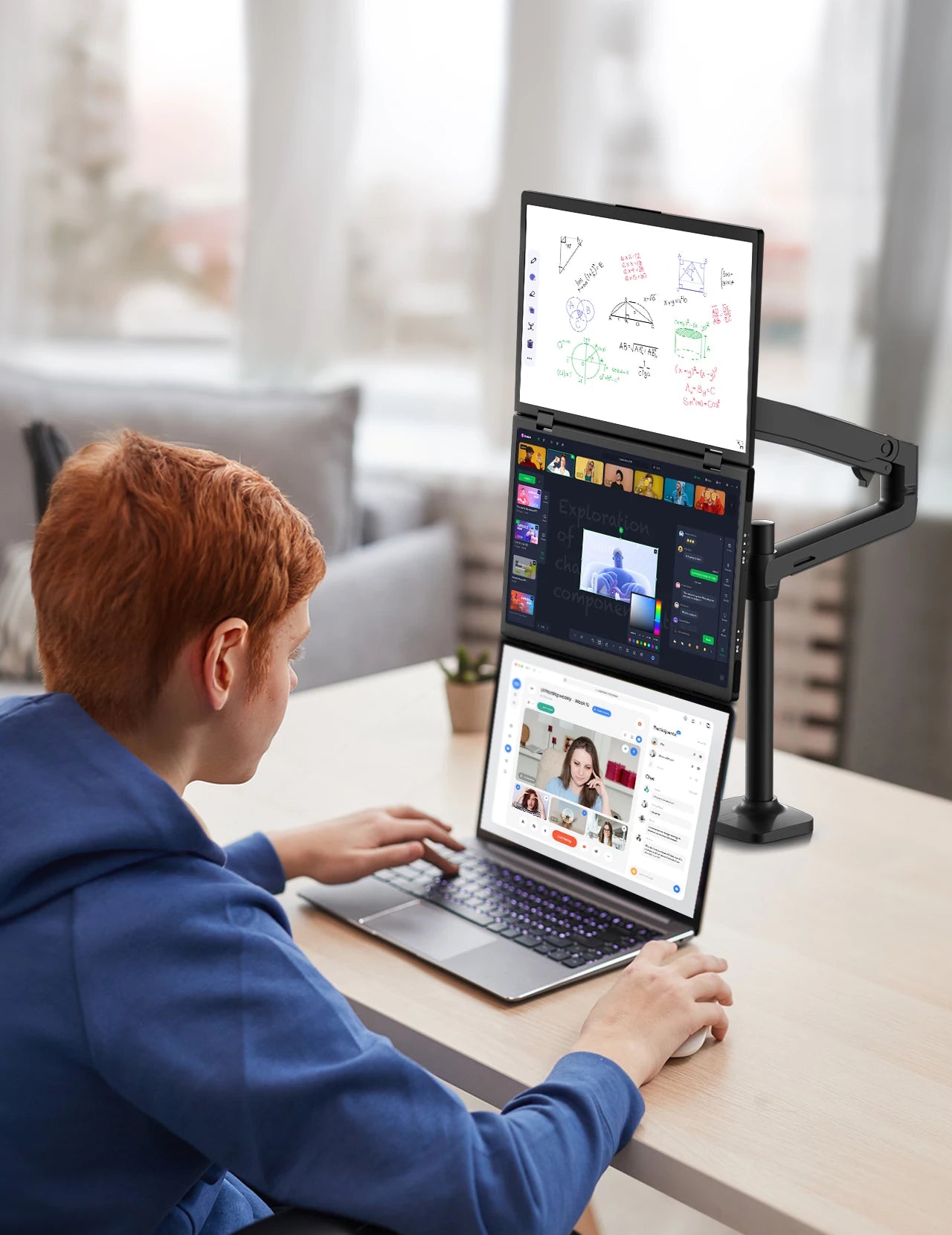 Amoudo 15.6 Inch Dual Portable Monitor