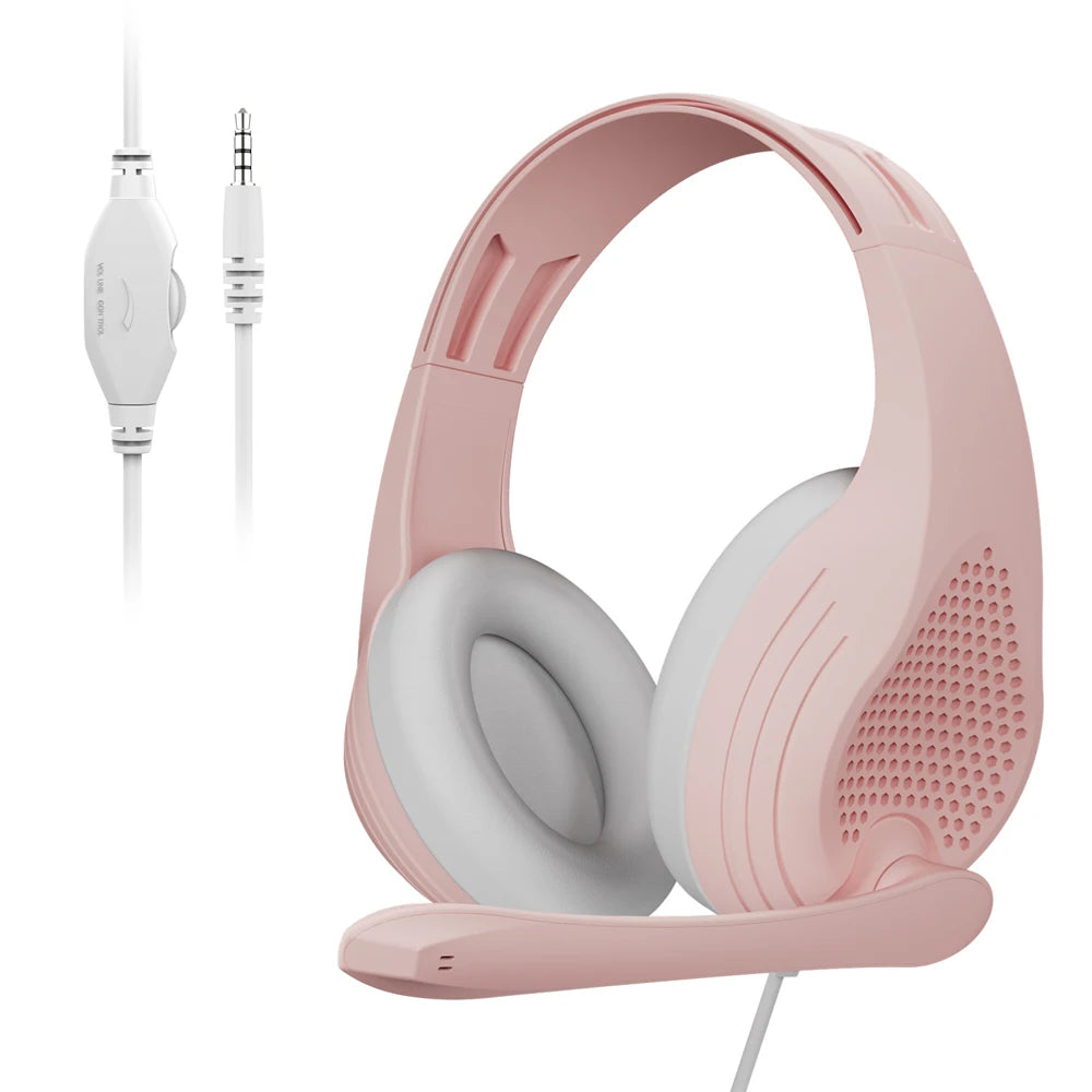 3.5mm Wired Over Ear Headphones with Mic