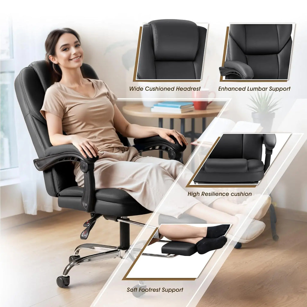 Executive Office Chair with Footrest