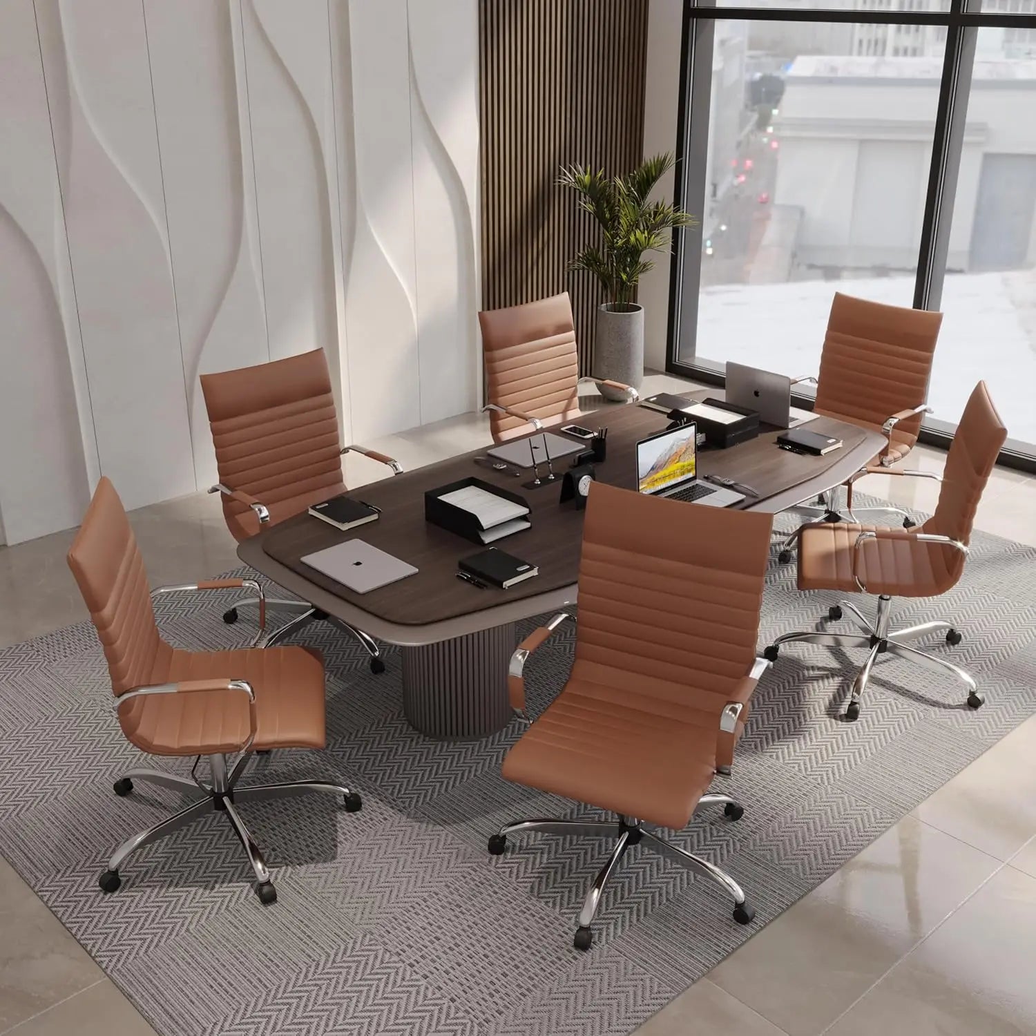 High Back Leather Office Chair