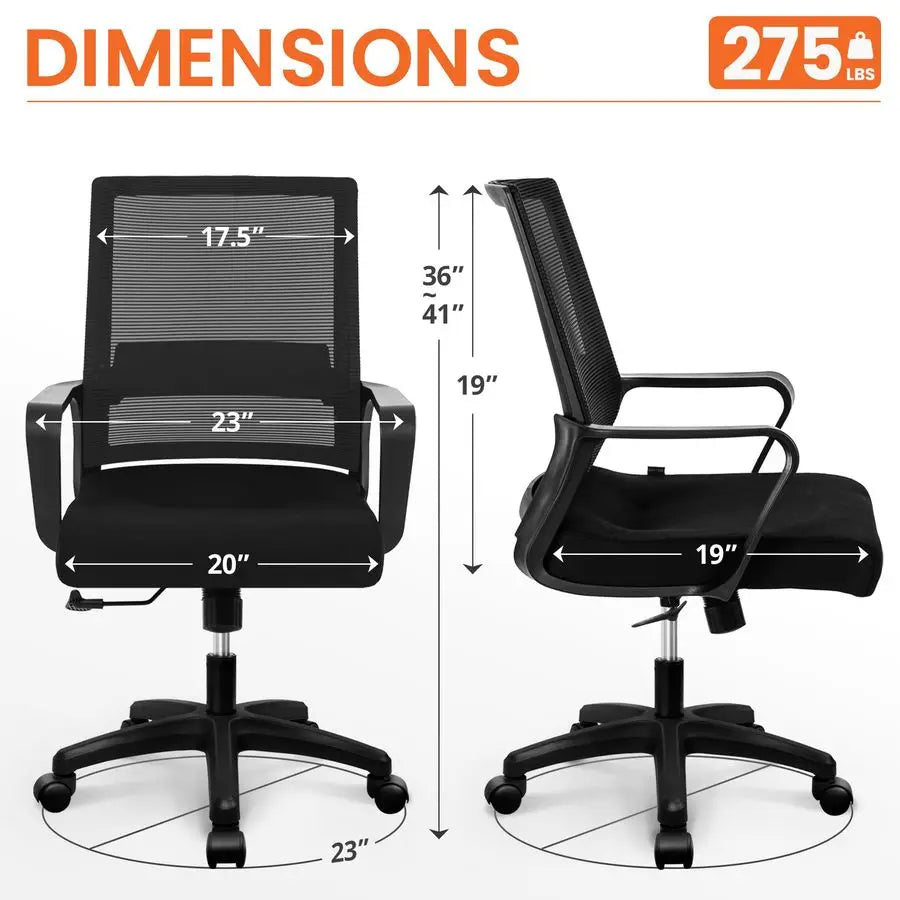 Ergonomic Mesh Office Chair with Wheels