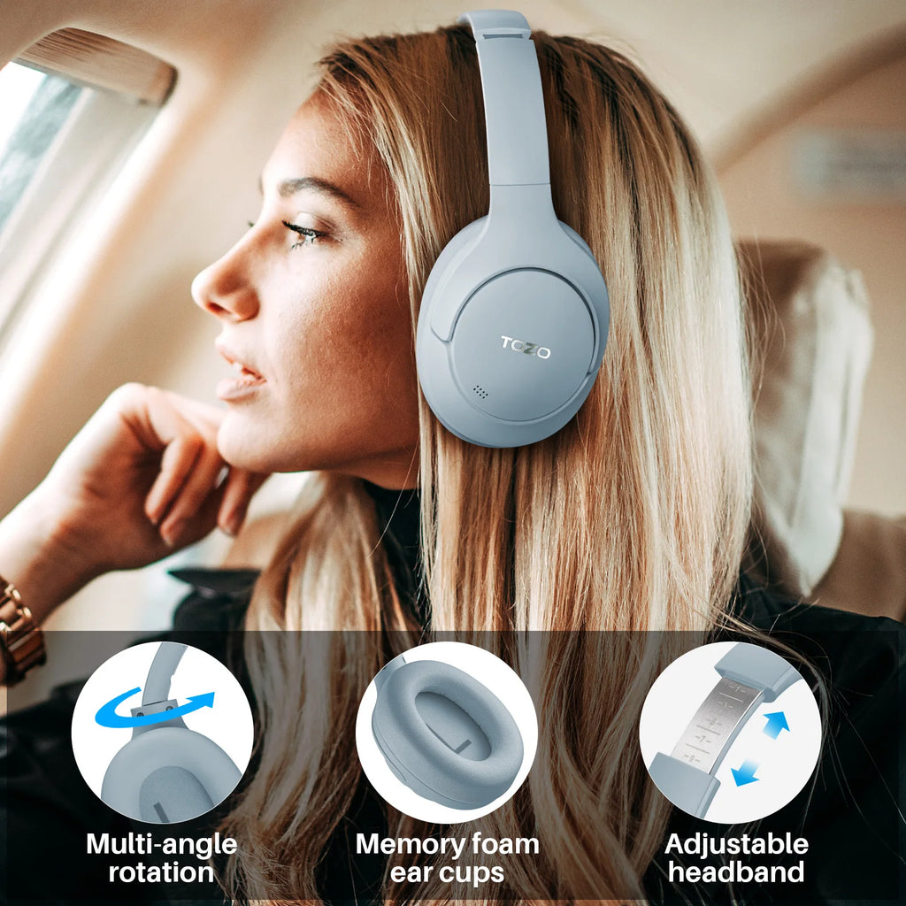 TOZO Hi-Res ANC Over Ear Headphones