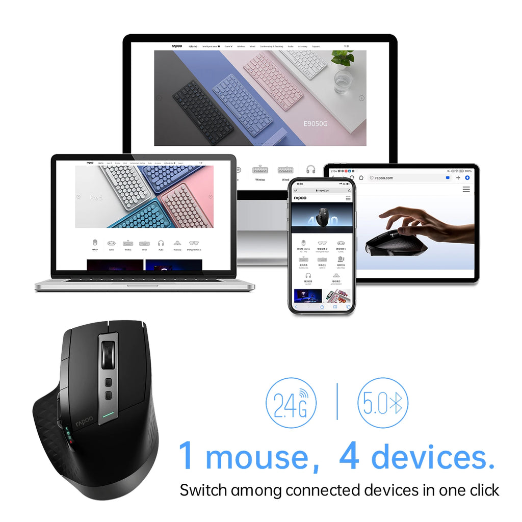 Rapoo MT710L Wireless Ergonomic Mouse