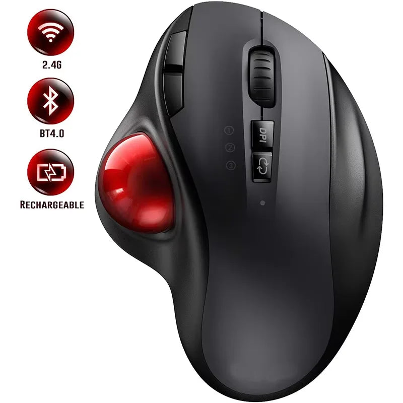 Wireless Trackball Mouse Dual Bluetooth