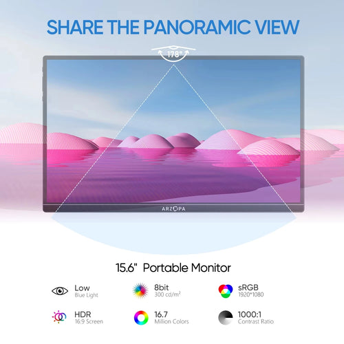 ARZOPA 15.6 Inch Portable Monitor