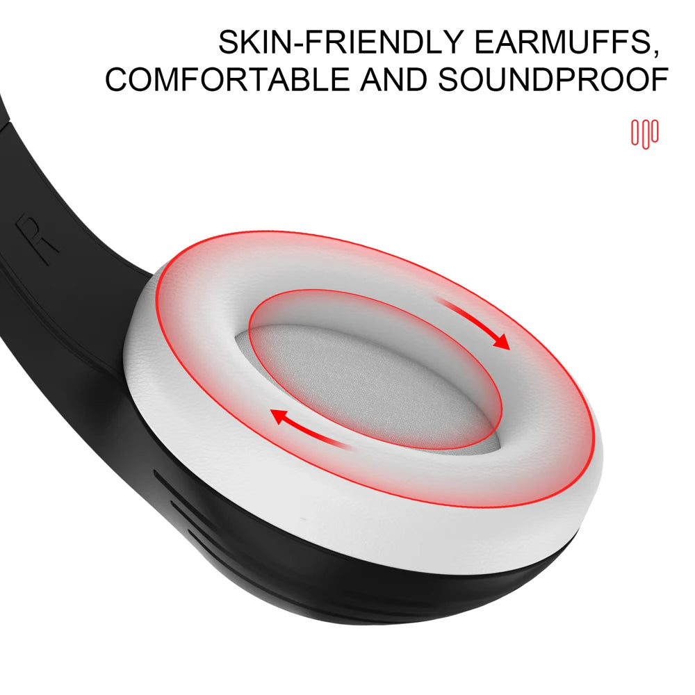 3.5mm Wired Over Ear Headphones with Mic