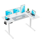 L Shaped Electric Standing Desk 55x33.5