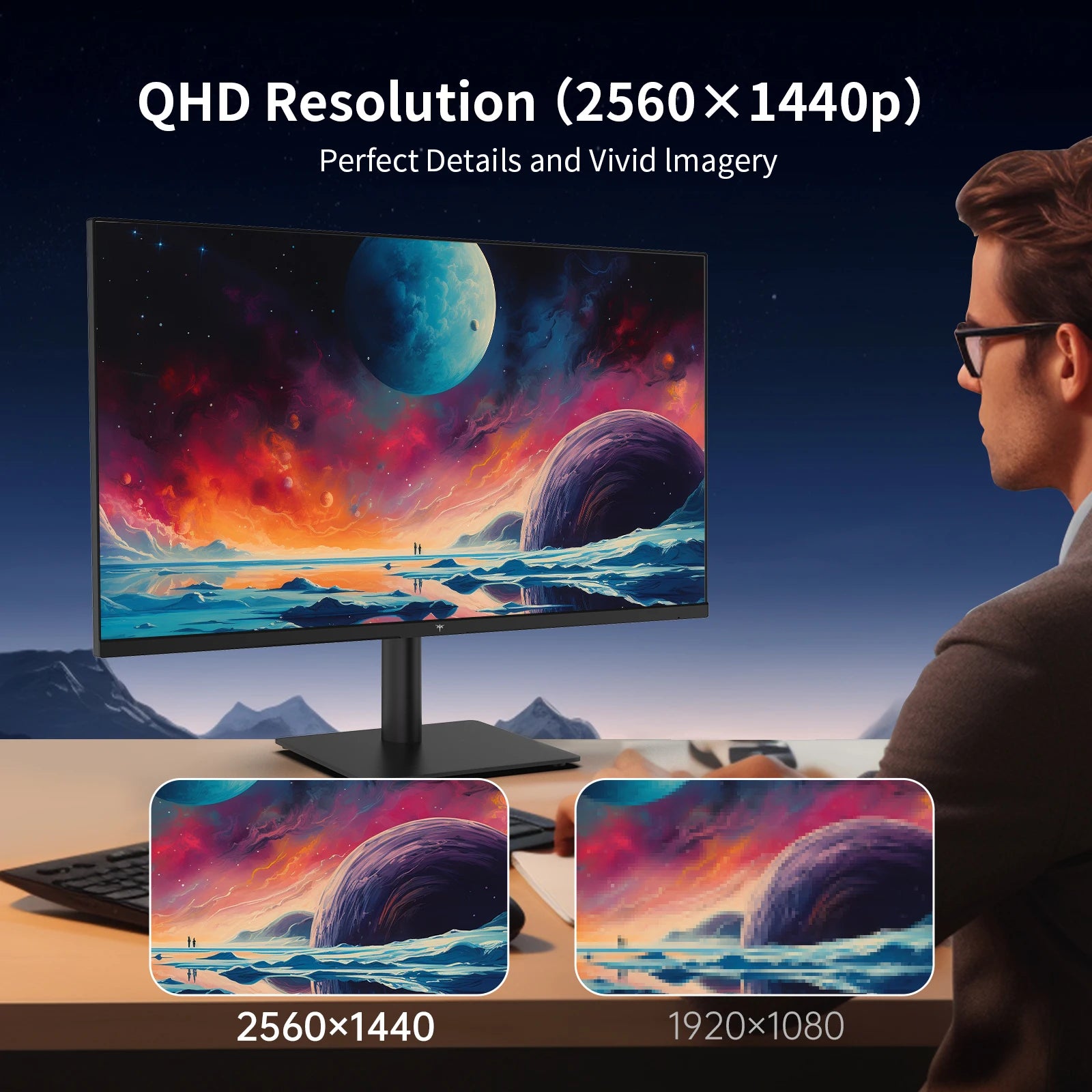 KTC 27 Inch QHD Gaming Monitor 100Hz