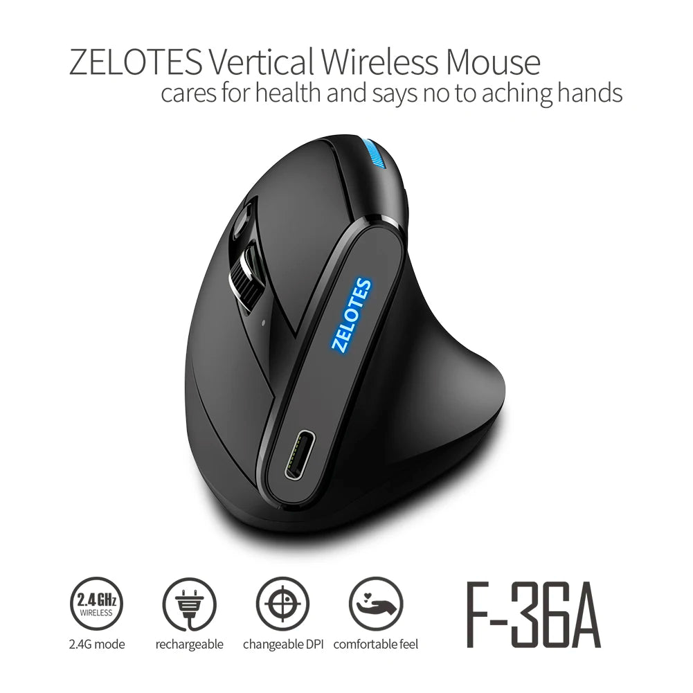 ZELOTES F36A Wireless Mouse