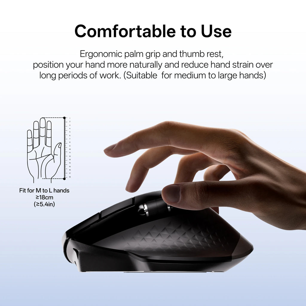 Rapoo MT710L Wireless Ergonomic Mouse