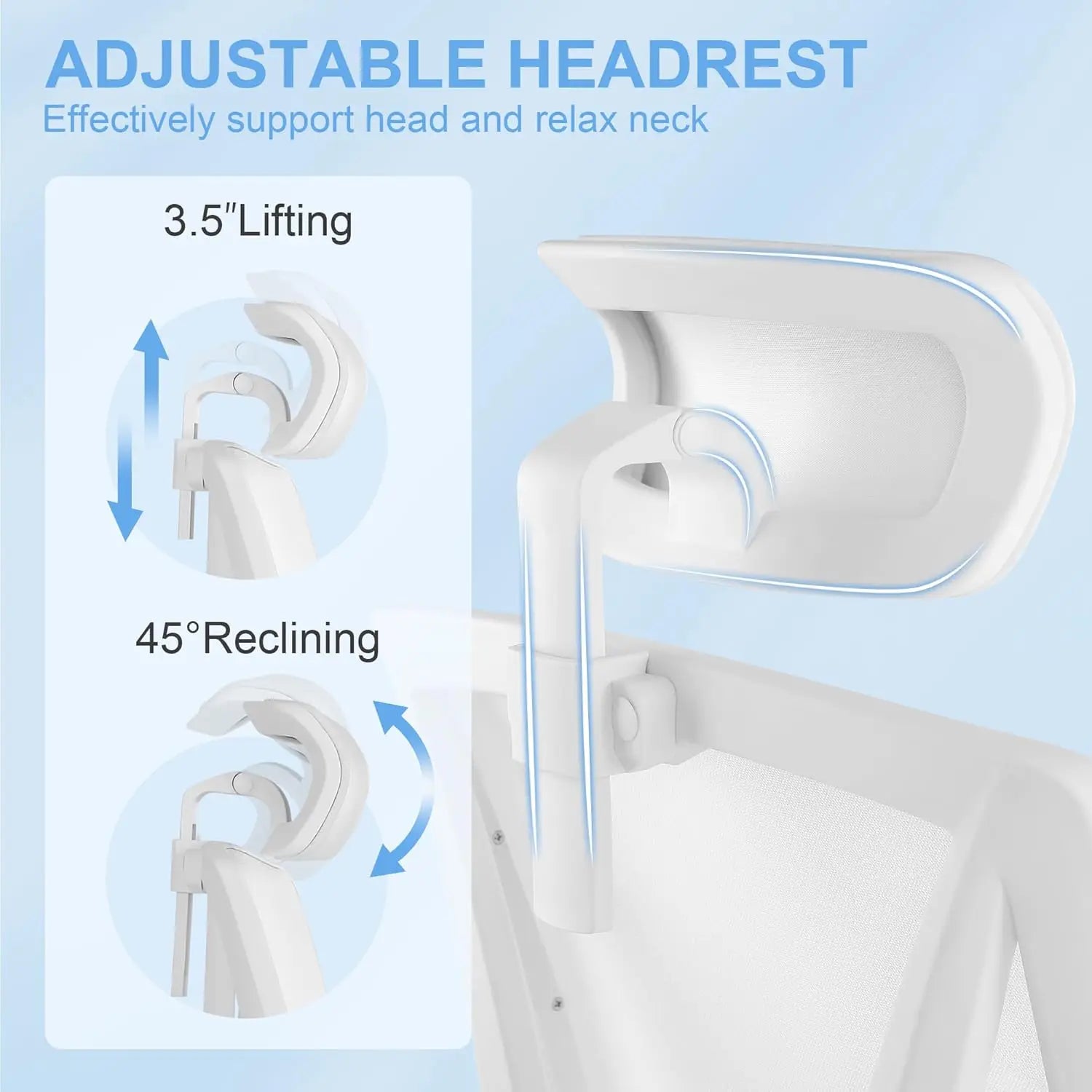 Ergonomic Office Chair with Footrest