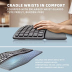 Ergonomic Wireless Bluetooth Keyboard