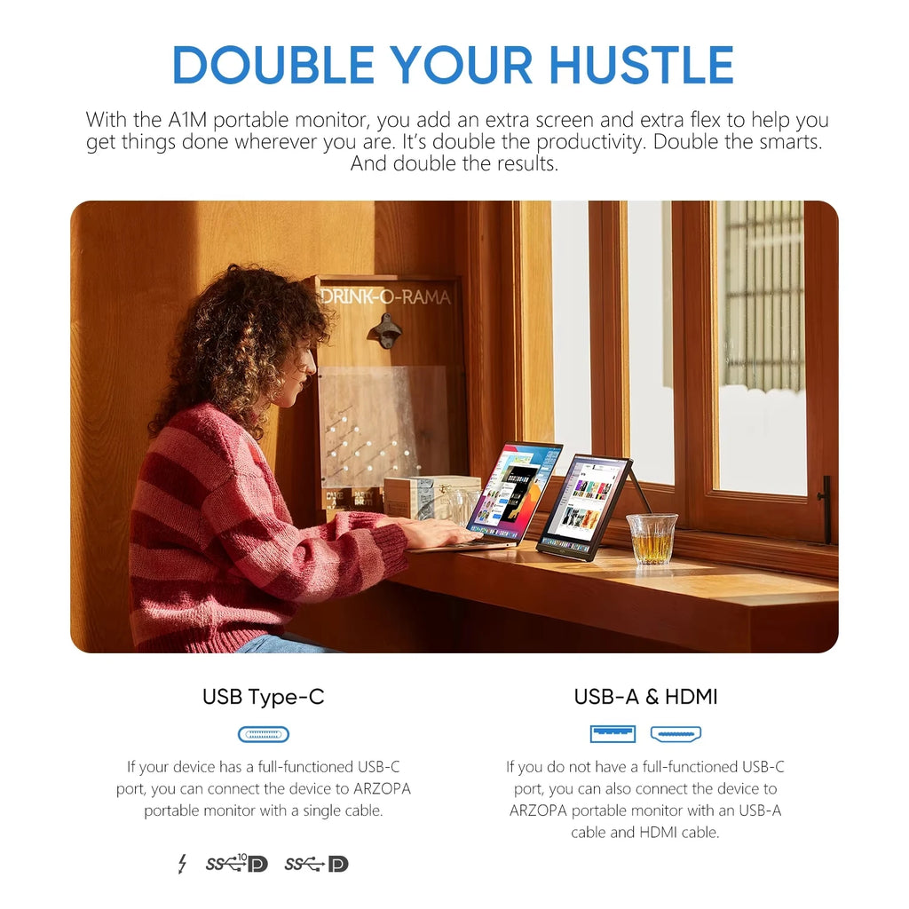 ARZOPA 15.6 Inch Portable Monitor
