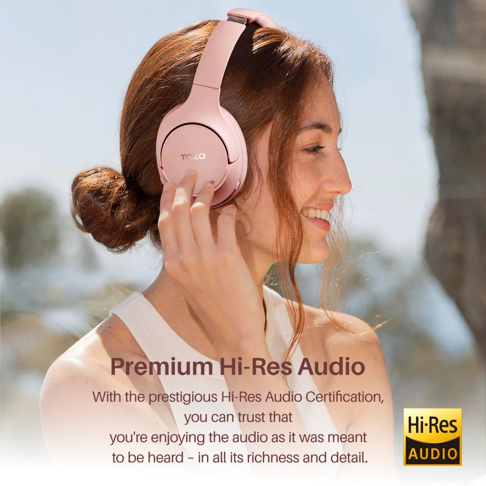 TOZO Hi-Res ANC Over Ear Headphones