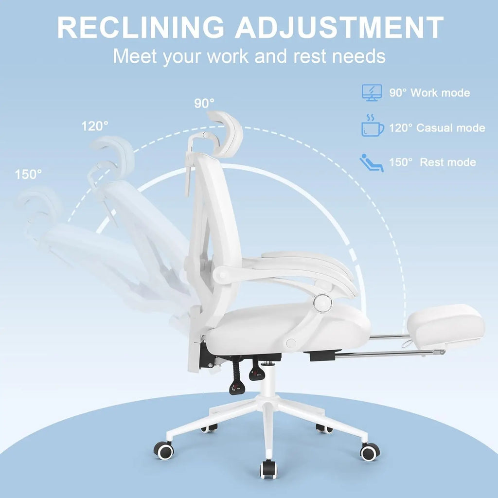 Ergonomic Office Chair with Footrest