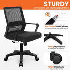 Ergonomic Mesh Office Chair with Wheels