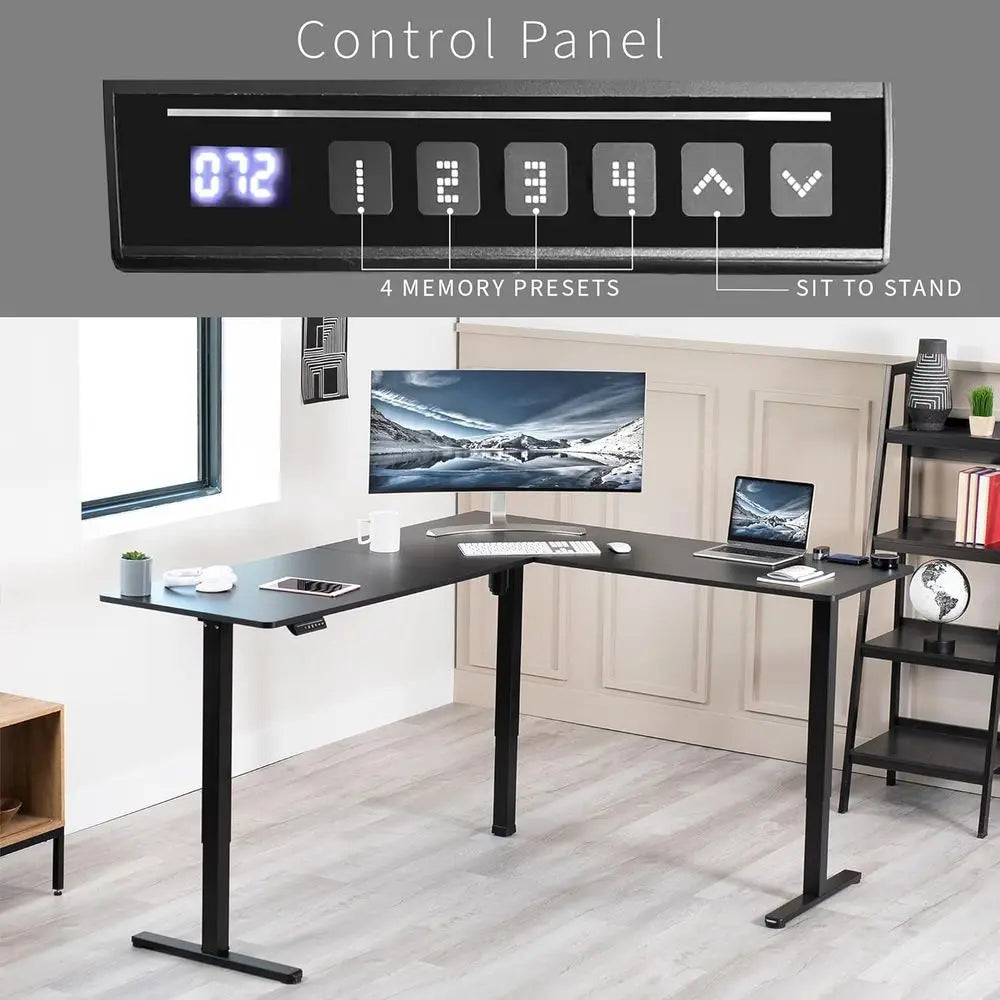 75x63 Reversible L Shaped Standing Desk