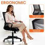 Ergonomic Mesh Office Chair with Wheels