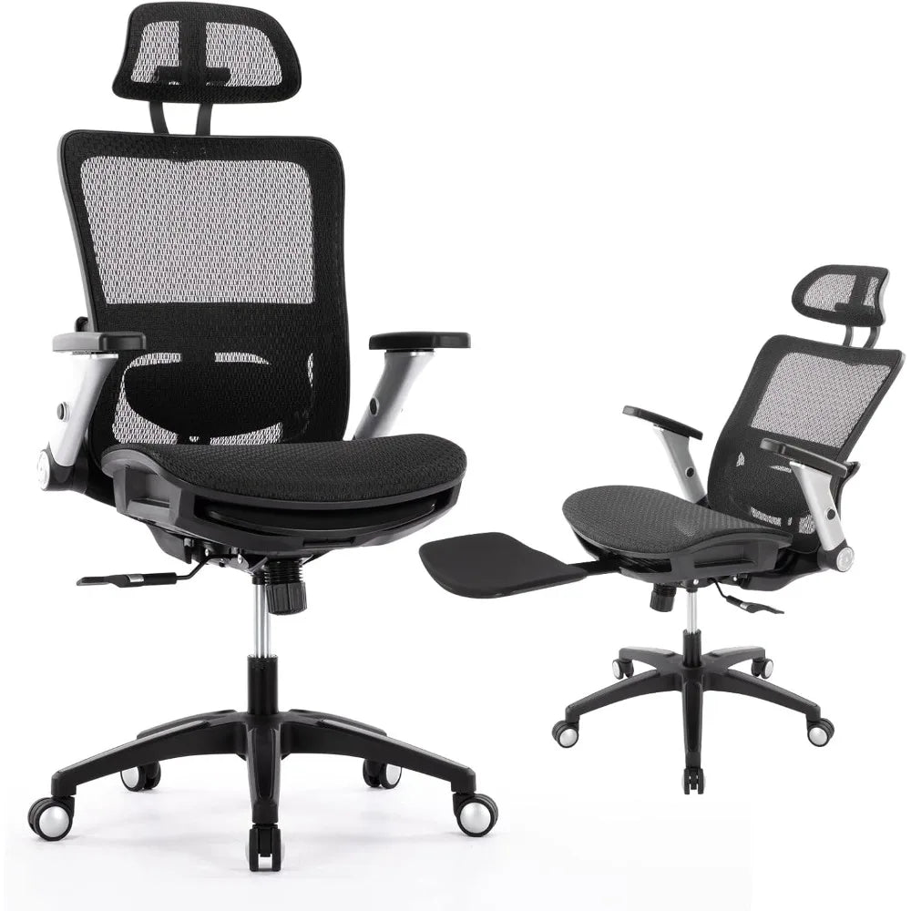 COLAMY Ergonomic Mesh Office Chair with Footrest