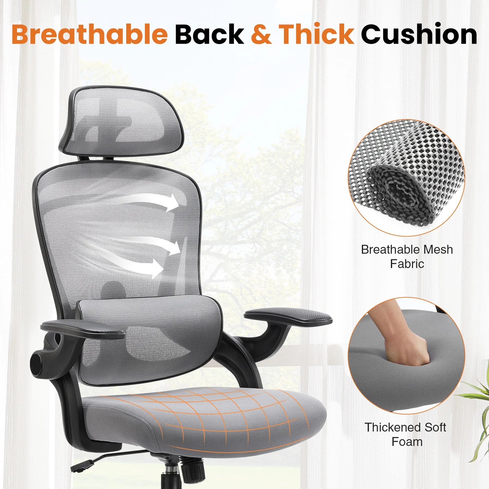 JHK Ergonomic Mesh Office Chair