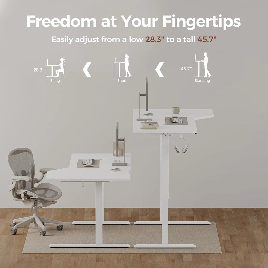 63 Inch L Shaped Standing Desk