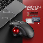 Wireless Trackball Mouse Dual Bluetooth