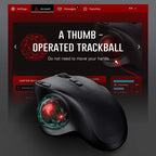 Wireless Trackball Mouse Dual Bluetooth