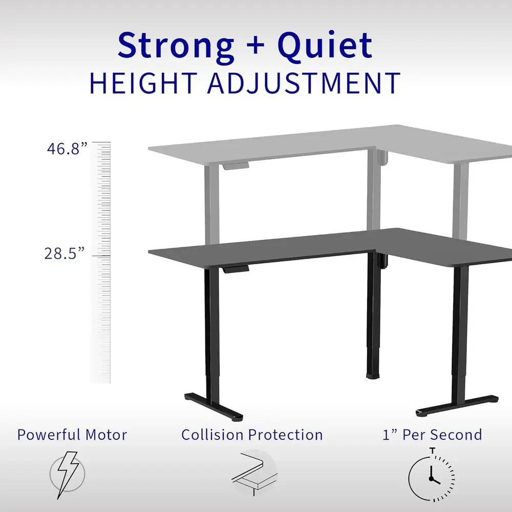 75x63 Reversible L Shaped Standing Desk