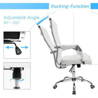 Furmax Ribbed PU Leather Office Chair