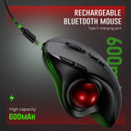 Wireless Trackball Mouse Dual Bluetooth