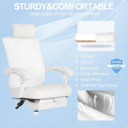 Ergonomic Office Chair with Footrest
