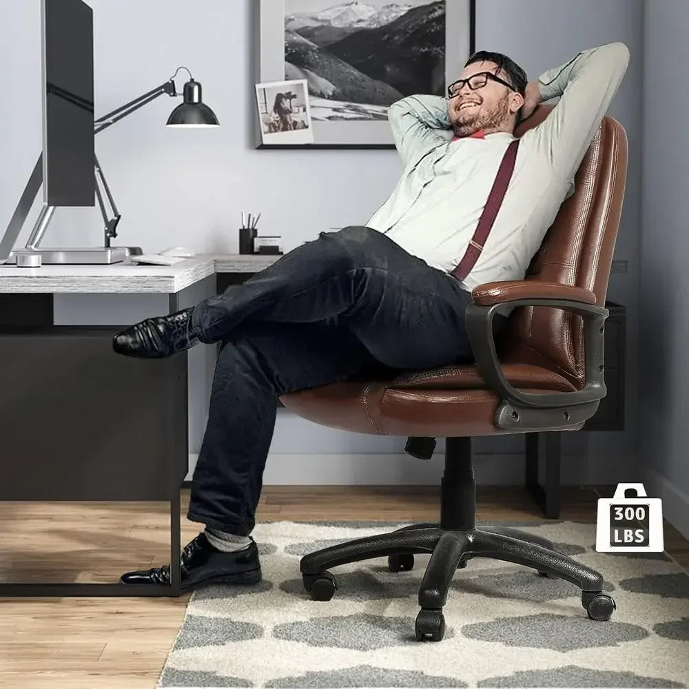 Ergonomic PU Leather Office Chair