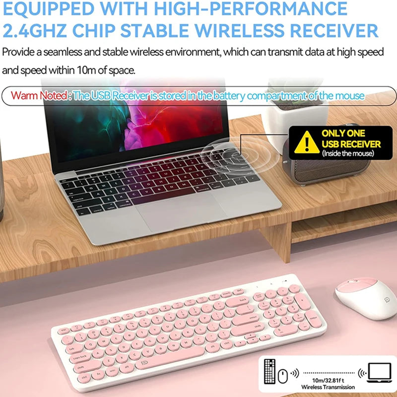 E-YOOSO Wireless Keyboard Mouse Set