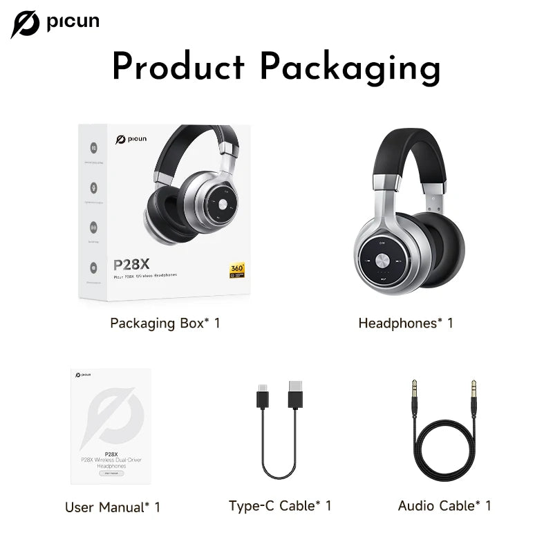 Picun P28X Wireless Headphones