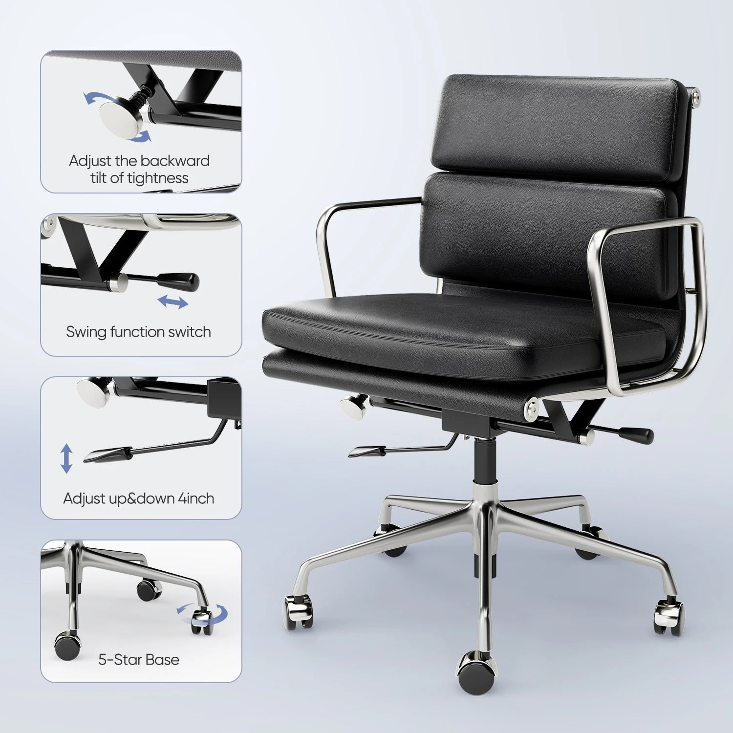 Classic Leather Executive Office Chair