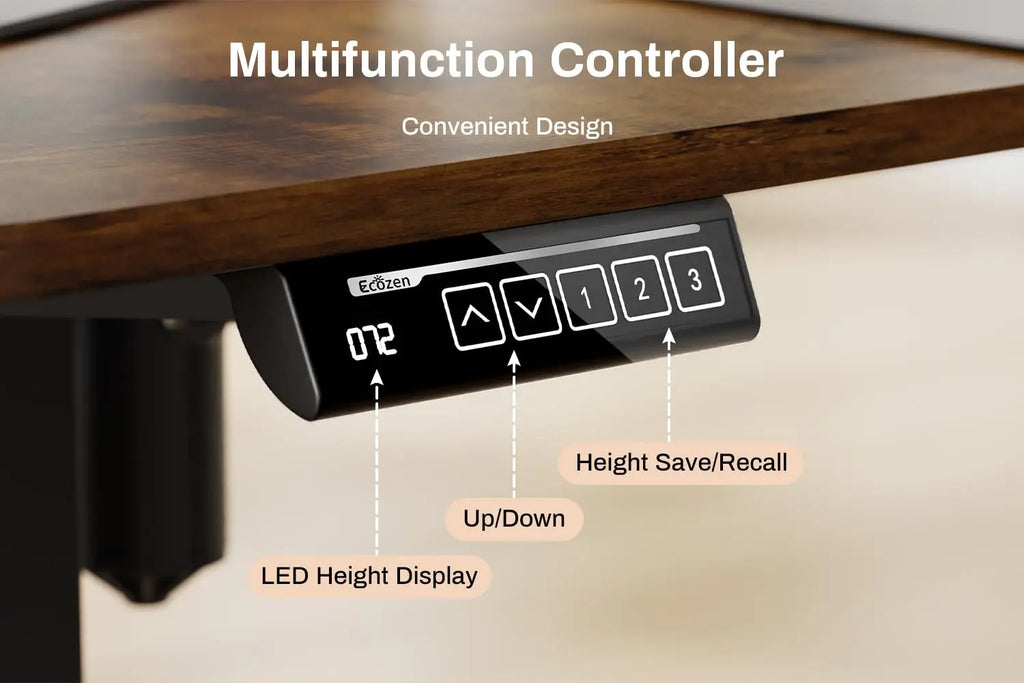 L Shaped Electric Standing Desk 55x33.5