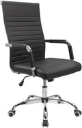 Furmax Ribbed PU Leather Office Chair