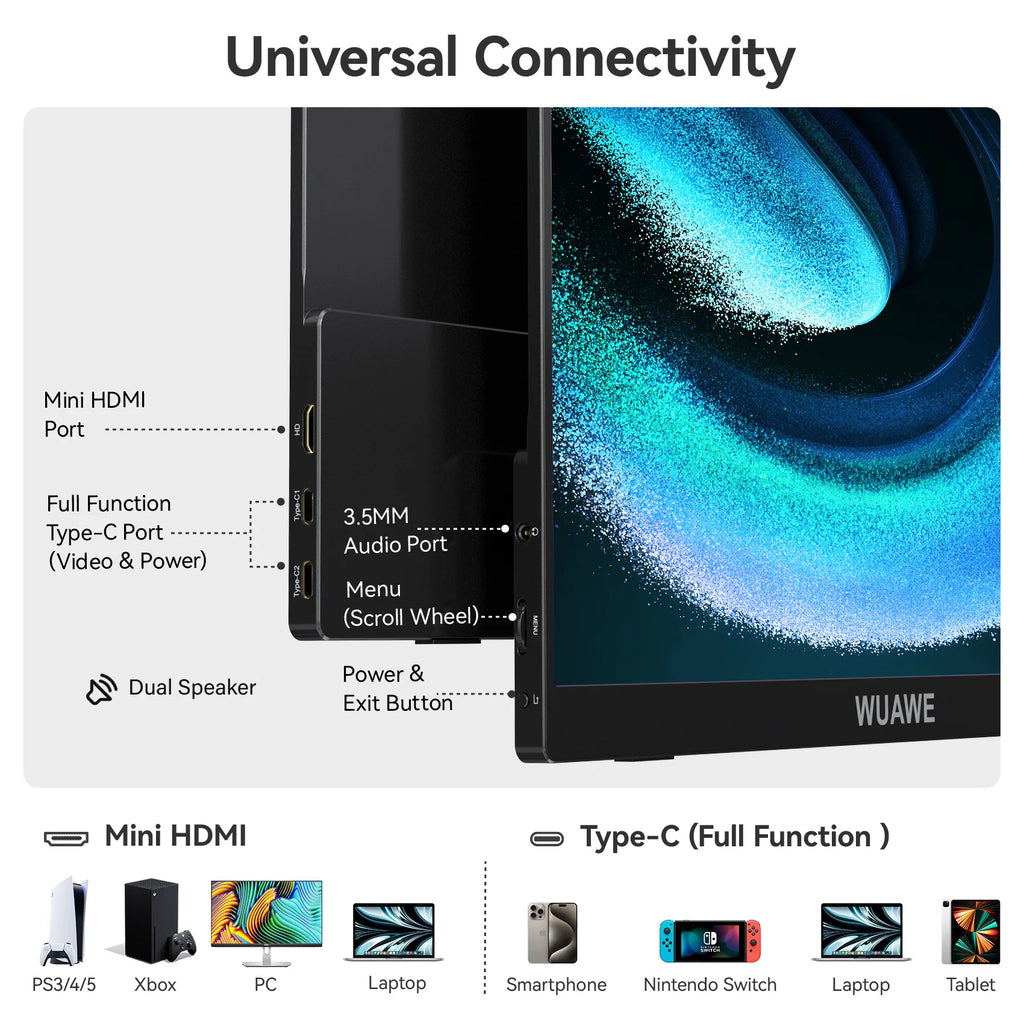 UUAWE 15.6 Inch Portable Monitor